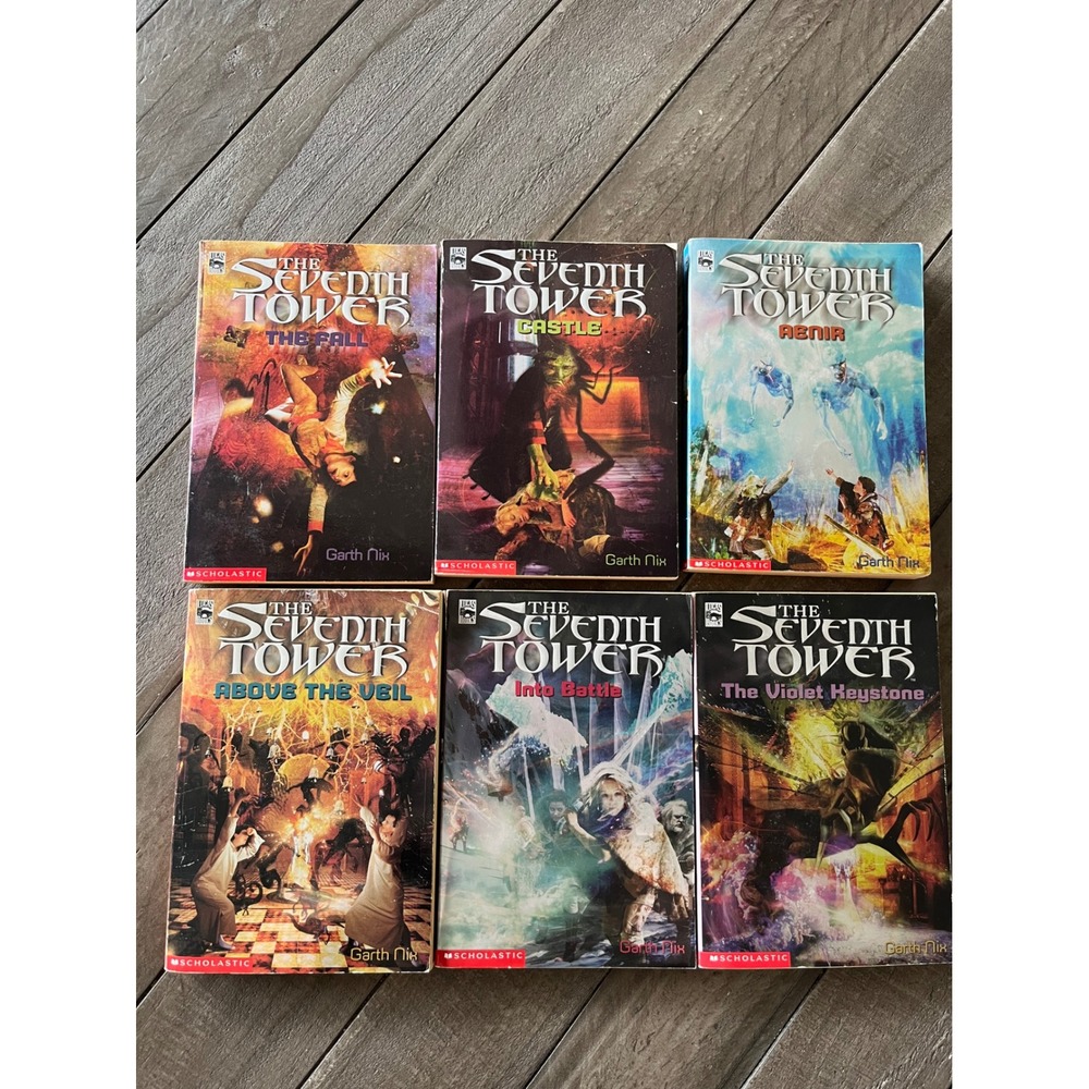 The Seventh Tower Complete Series Garth Nix Scholastic 6 Book Lot Paperback